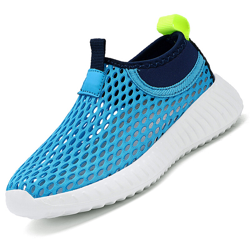 Bērnu apavi vasarā ērti elpojoši zēni meitenēm unisex tīklveida apavi Soft Slip On kedas Bērnu sporta apavi