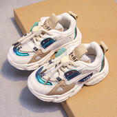 Tenisice za dječake od 1 do 6 godina 3 boje Udobne prozračne cipele za djevojčice za djecu Sportske dječje tenisice za trčanje Modne cipele za malu djecu