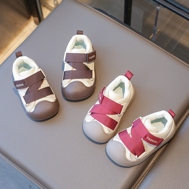 2024 Noua pantofi pentru copii pantofi ocazional pentru copii pantofi sport cu cerc și buclă pentru băieți fete tenis flexibili sugari pantofi plat anti-alunecare