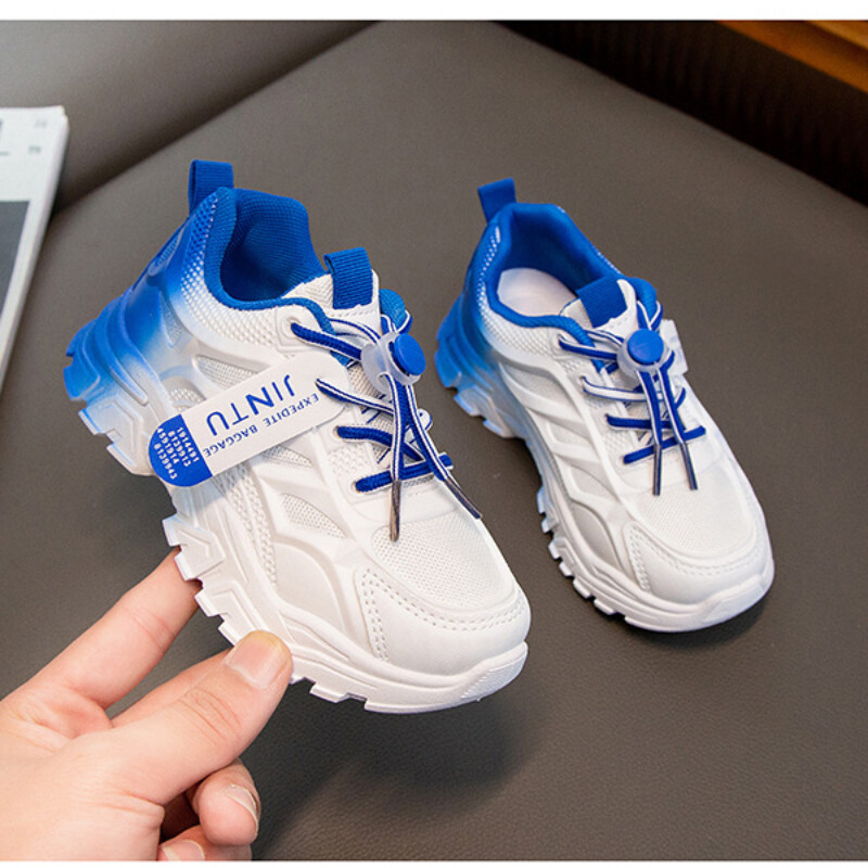 Bērnu apavi Zēniem Meitenēm Gradienta Krāsu Tīkla Elpojošas Ikdienas apavi ar Mīkstu apakšu Vecāku-bērnu āra izjādes Bērnu sviedru kedas