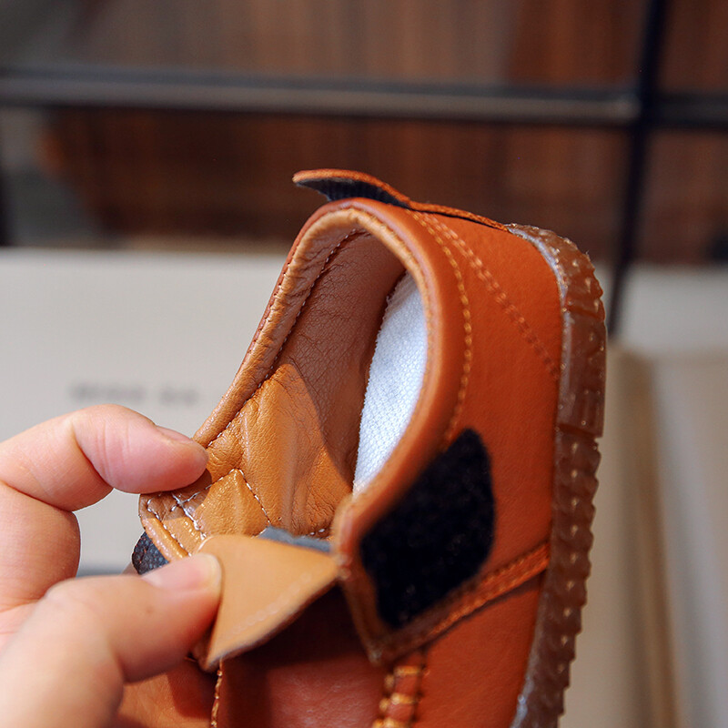 Proljeće, jesen, dječje kožne cipele s jastučićima za bebe Smeđe Dječaci Djevojčice Baby mekane cipele za slobodno vrijeme 2024. nove crne dječje cipele za bebe