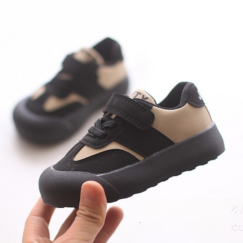 Zēniem, meitenēm, ikdienas apavi Toddler Fashion Hook Fisrt Walkers 2024. gada rudens Jauni bērnu apavi Bērnu āra apavi