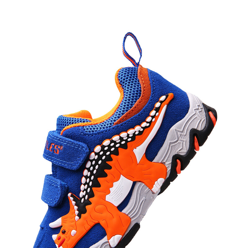 EXDINO Pantofi pentru copii Dinozaur LED Pantofi strălucitori Băieți Toamnă Super piele Micut Copii Runnning în aer liber Pantofi sport Moda