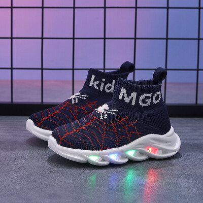 Disney Boys Αθλητικά Παπούτσια Μόδα Spiderman Παιδικά αναπνεύσιμα αθλητικά παπούτσια Μαλακής σόλας Αντιολισθητικά Παιδικά Υποδήματα εξωτερικού χώρου Casual Παπούτσια