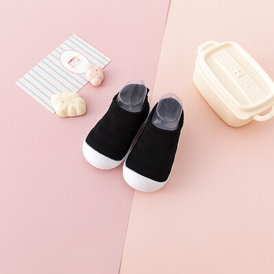 Letné sieťované priedušné jednoduché detské prvé chodítko pre batoľatá, mäkké dno, ľahké detské dievčatá, chlapci, nazúvacie, ležérne tenisky