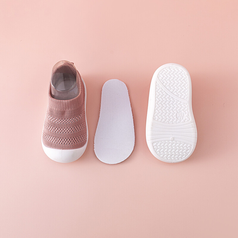 Letné sieťované priedušné jednoduché detské prvé chodítko pre batoľatá, mäkké dno, ľahké detské dievčatá, chlapci, nazúvacie, ležérne tenisky