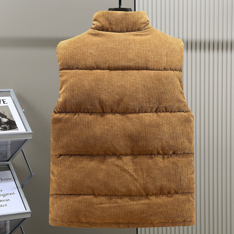 Jauna velveta ziemas modes vilnas veste jaka Vīriešu kokvilnas polsterētas vestes mēteļi Vīrieši bez piedurknēm veste jakas Siltas vestes Apģērbs