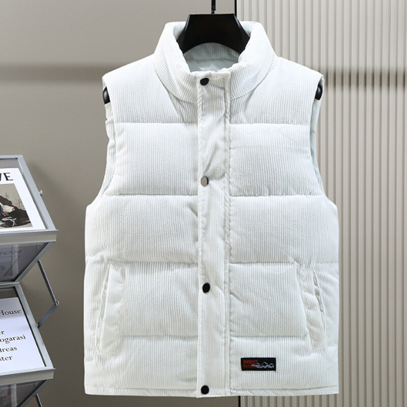 Jauna velveta ziemas modes vilnas veste jaka Vīriešu kokvilnas polsterētas vestes mēteļi Vīrieši bez piedurknēm veste jakas Siltas vestes Apģērbs