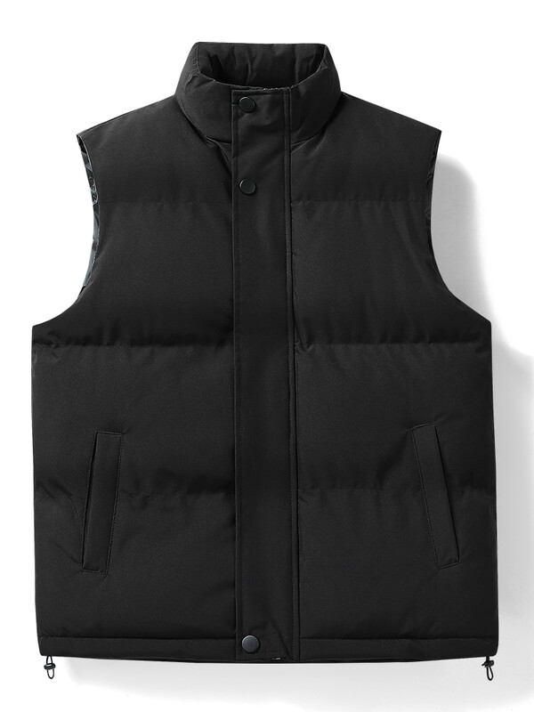 Vīriešu, studentu liela izmēra rudens ziemas kokvilnas veste virsdrēbes, stāvus apkakle, ikdienas biezināta tanka veste, zirgs, 135 kg, 8XL veste vīriešiem