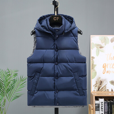 brand Muški zimski prsluk Muški topli podstavljeni prsluk Kaput 2021. Zimska muška jakna bez rukava Muški ležerni donji prsluci