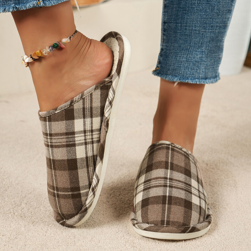 modne tople jesenske i zimske tanke niske papuče za unutarnje vanjske papuče za muškarce i žene za parove Putne kućne papuče