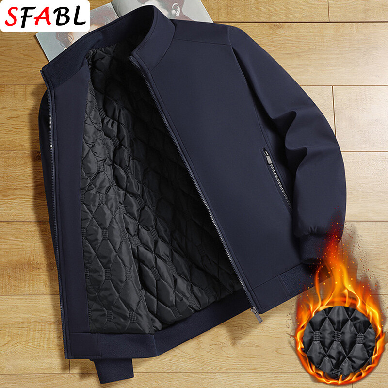 7XL 8XL Thermal Warm ανδρικό χειμωνιάτικο μπουφάν με επένδυση Luxury αντιανεμικό Parka Ανδρικό χειμερινό παλτό Casual Business Ανδρικό κοινωνικό μπουφάν 3XL