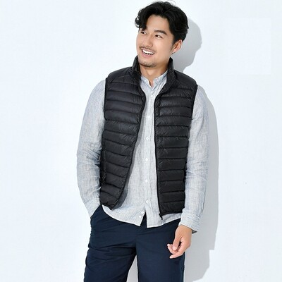 NewBang 7XL pentru bărbați, fără mâneci, caldă, vestă ultra ușoară, cu puf, pentru bărbați, iarnă, solidă, fără mâneci, pentru bărbați, ușoară, impermeabilă.