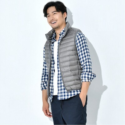 NewBang 7XL pentru bărbați, fără mâneci, caldă, vestă ultra ușoară, cu puf, pentru bărbați, iarnă, solidă, fără mâneci, pentru bărbați, ușoară, impermeabilă.