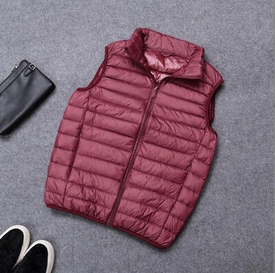 Toamnă iarnă bărbați vestă din puf de rață 2023 haină ultraușoară, fără mâneci, vestă puf, vestă ultra subțire, ușoară, vestă.