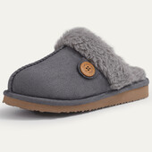 Papuci Bebealy de iarnă cu blană pentru femei, papuci de casă, moale, calduri, la modă, pufosi, cu talpă antiderapantă, cu memorie cu spumă