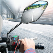 Ar voltmetra ieslēgšanas/izslēgšanas slēdzi 3.1A/4.8A TYPE-C motocikla USB lādētājs tālrunim 12V SAE uz Dual USB ātrās uzlādes adapteri