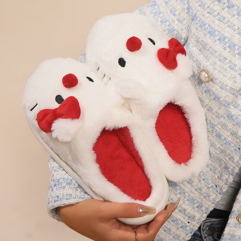 Papuci Sanrio Hello Kitty Anime drăguț student papuci de pluș din bumbac Decor pentru cameră Accesorii pentru baie Pantofi din bumbac Y2K Cadou Kawaii