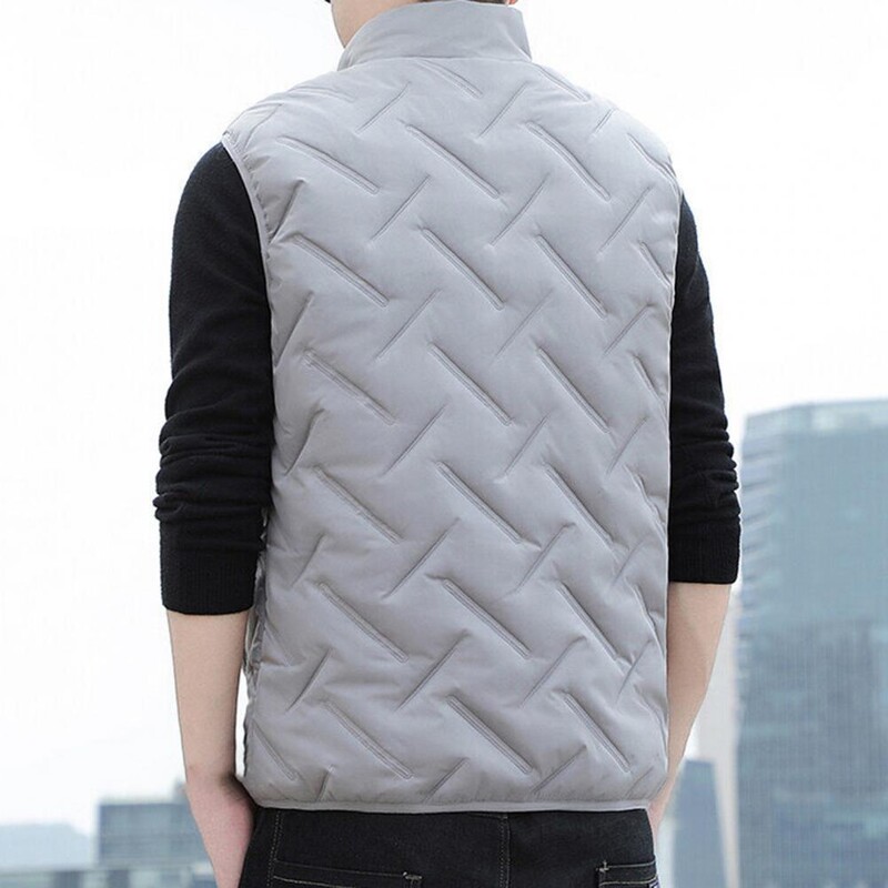 2023. gada veste Vīriešu rudens jakas Biezas vestes Vīriešu mēteļi bez piedurknēm Vīriešu silta veste ar kokvilnas polsterējumu Vīriešu Gilet Veste Hommes