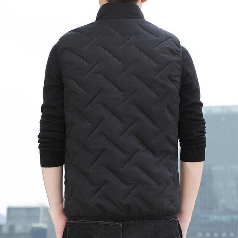 2023. gada veste Vīriešu rudens jakas Biezas vestes Vīriešu mēteļi bez piedurknēm Vīriešu silta veste ar kokvilnas polsterējumu Vīriešu Gilet Veste Hommes