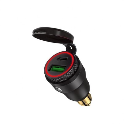 Încărcător USB pentru telefon mobil, portabil, multifuncțional, compatibilitate largă, tehnologie inteligentă IC pentru motocicleta standard european