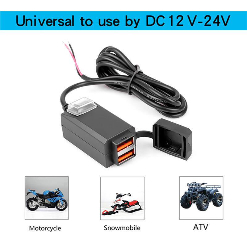 Mootorratta telefonilaadija veekindel 12v kiirlaadimine 3.0 voltmeeter autodele Sae to USB Hyosung Bobber 125