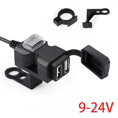 Motocikla lādētājs USB ātrā uzlāde BMW E60 K1200RS 1200GS ADV R1200GS 2004 310GS K100 F800R K1600GTL 310R K1300S vāciņš