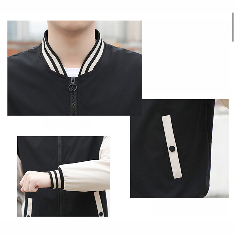 2024 proljeće jesen muška bejzbol jakna samostojeći ovratnik korejski stil ležerne jakne i kaputi muški uski bomber jakna S-2XL