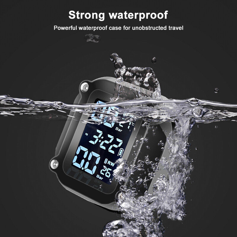 Motocikl TPMS senzori tlaka u gumama Motor TMPS sustav nadzora tlaka u gumama Vanjski senzor gume na 2 kotača za motocikl