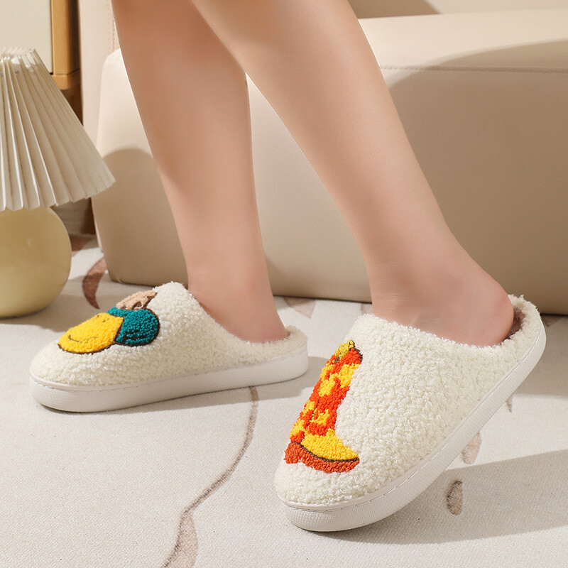 Papuci de iarnă din pluș cu desene animate pentru femei, bărbați, 2024, nou sosire, drăguț, călduros, confortabil, pantofi de acasă, tobogane de interior pentru uz casnic