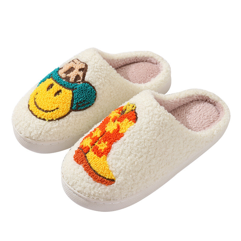 Papuci de iarnă din pluș cu desene animate pentru femei, bărbați, 2024, nou sosire, drăguț, călduros, confortabil, pantofi de acasă, tobogane de interior pentru uz casnic