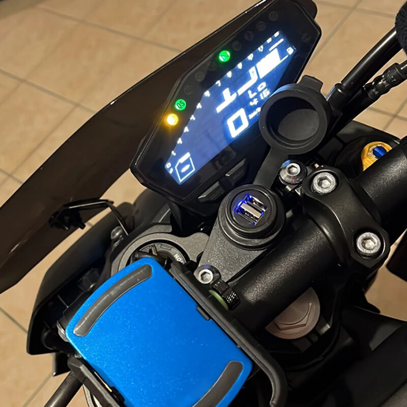 Pentru YAMAHA MT09 MT-09 SP FZ09 XSR900 XSR 900 Tracer 900 9 GT 9GT 900GT Accesorii Încărcător USB dublu Adaptor priză de încărcare
