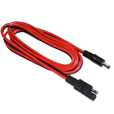 DIY 14AWG 150CM SAE spraudnis uz DC5521 sieviešu kabeli ar SAE polaritātes reversu DC7955 adapteri automobiļu motociklu saules panelim