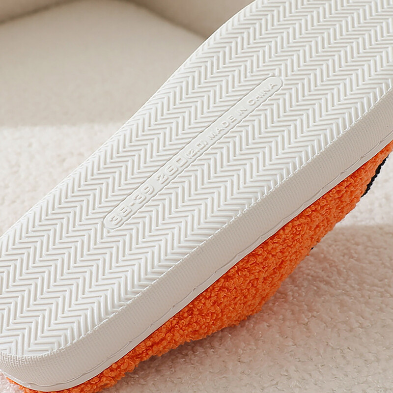 Halloween iarnă papuci femei fantomă față dovleac papuci cuplu plat moale pluș confortabil interior pluș femei casă pantofi de modă