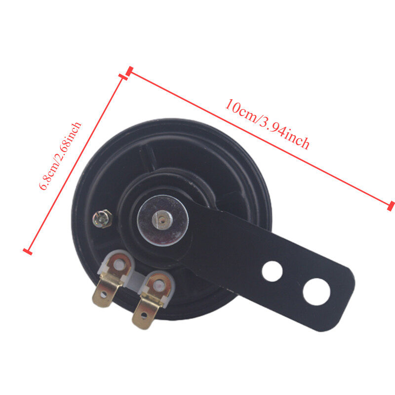 Motocikla elektriskās skaņas signāla komplekts Universālie ūdensizturīgie apaļie skaļruņi 12V signāltaure 1,5A 105db signāls motociklu piederumiem