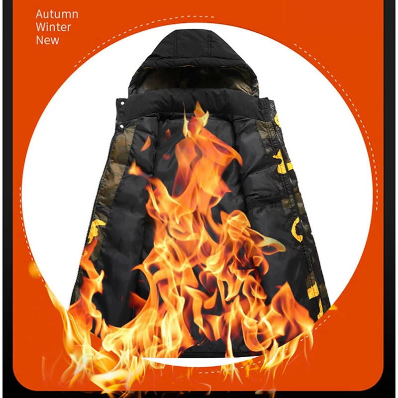 Veste vīriešiem Kokvilnas silta bezpiedurkņu mēteļa cepure noņemama polsterēta ziemas veste Darba apģērbs vīriešu augstas kvalitātes apģērbs 5XL