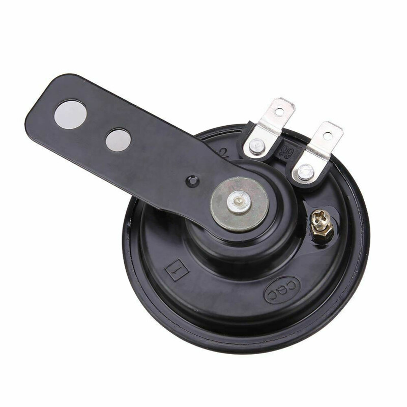 Kit claxon electric universal pentru motociclete 12V 1.5A 105db Difuzoare rotunde cu claxon tare rezistente la apa pentru scooter, ciclomotor, Dirt Bike ATV