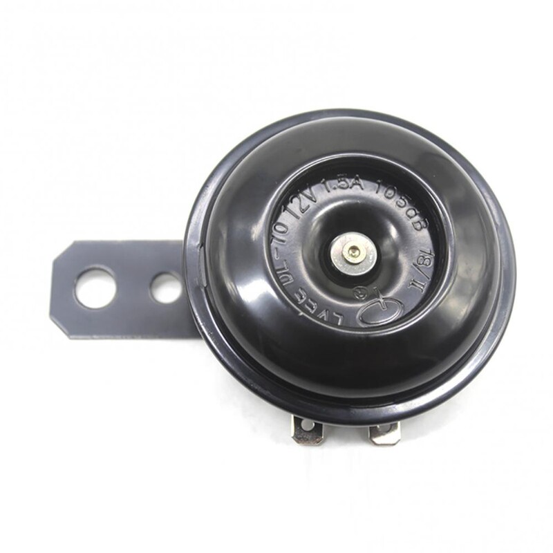 Kit claxon electric universal pentru motociclete 12V 1.5A 105db Difuzoare rotunde cu claxon tare rezistente la apa pentru scooter, ciclomotor, Dirt Bike ATV
