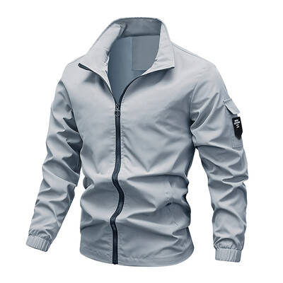 Jachetă de bombardier pentru bărbați la modă 2024, primăvară, vară, ocazional, în aer liber, jachetă de port, jachete pentru bărbați, paltoane