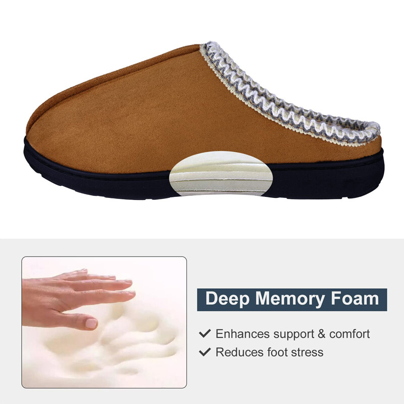 Pallene Krznene papuče Muškarci Ženske Zimske Indoor Tople pamučne tobogane Plišane mule Gumeni potplat Neklizajući s udobnim cipelama od flisa