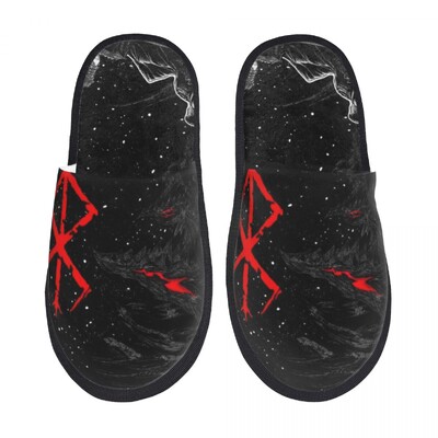 Japāna Anime Berserk Guts Mājas kokvilnas čības Neslīdošas Mājīgas mājsaimniecības kokvilnas kažokādas čības Guļamistaba