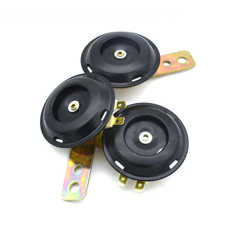 Claxon pentru motociclete 12V Difuzor rotund rezistent la apa Super tare Scooter universal Motociclete E-Biciclete Mopede Kit claxon electric Accesorii