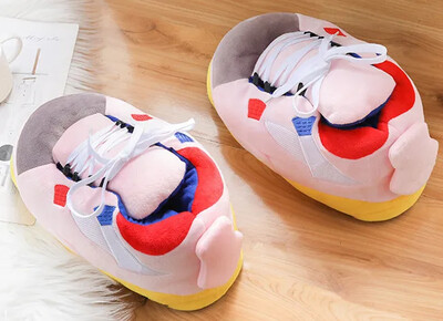 Ziemas siltas čības Sieviešu/vīriešu jauki mājas apavi Ziemassvētku unisex kedas mājas grīda Kokvilnas zābaki Sieviešu plīša slīdņi čības