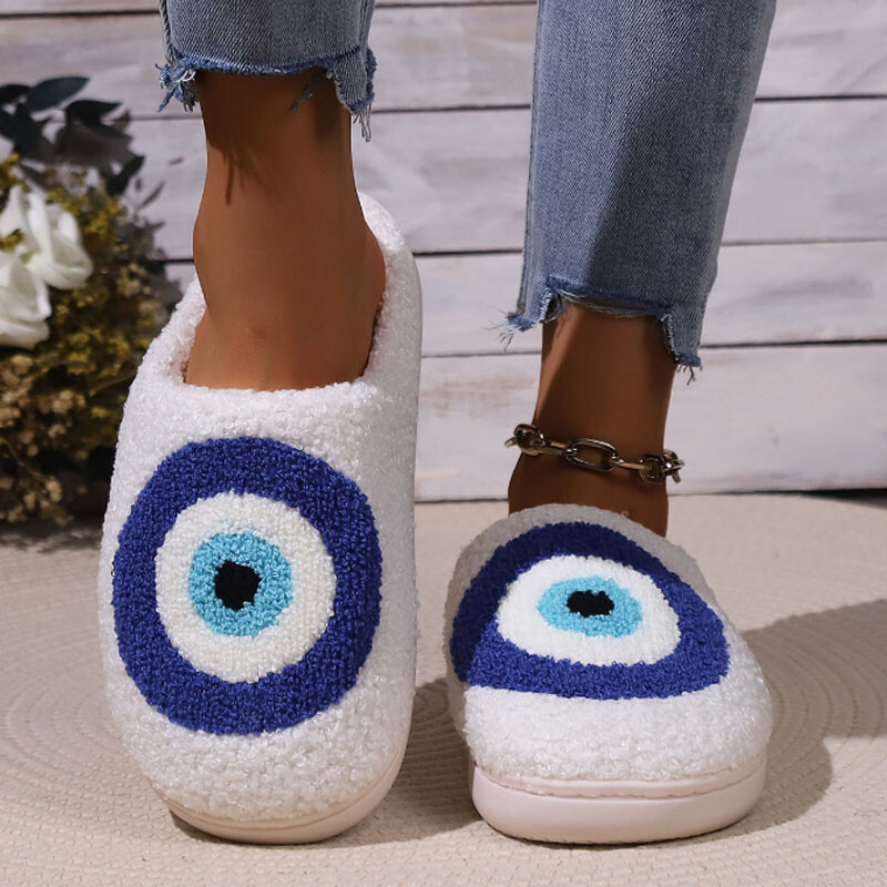 Ringi kohevad sussid Sügis- ja talvekodu siseruumides puuvillased sussid sooja paksu põhjaga kodu plüüsis sussid