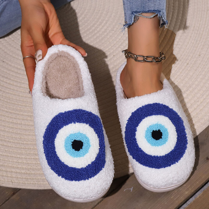 Ringi kohevad sussid Sügis- ja talvekodu siseruumides puuvillased sussid sooja paksu põhjaga kodu plüüsis sussid