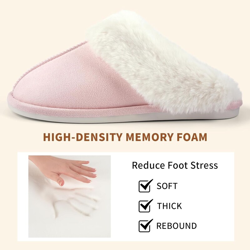 Zimske ženske muške krznene neklizajuće papuče Tople papuče podstavljene od lepršave brušene kože Potplat protiv klizanja Udobne kućne cipele za unutra i na otvorenom