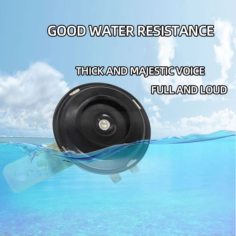 Motociklo garso signalas 12V Super Loud, vandeniui atsparus apvalus garsiakalbis Universalus paspirtukas Motociklas E-dviračiai Mopedai Elektriniai garso signalų komplektai Priedai
