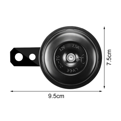 Universalus motociklo elektrinis garso signalo rinkinys 12V 1,5A 105db vandeniui atsparūs apvalūs garsiakalbiai, skirti motorolerio mopedo purvo dviračiui ATV