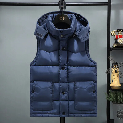 Kamuflažni prsluk Muški zimski ležerni prsluci Vojna gornja odjeća Topli prsluk s kapuljačom Muški bez rukava Jakne bez rukava Prsluci Muški