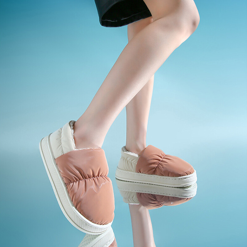 Ženske plišane, tople čizme za snijeg, protuklizne, debele pete, pamučne cipele, udobne, deblje, kućne papuče, čizme na navlačenje, cipele za unutra vani